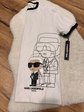 Karl Lagerfeld - Crew Neck Brand Logo T-Shirt